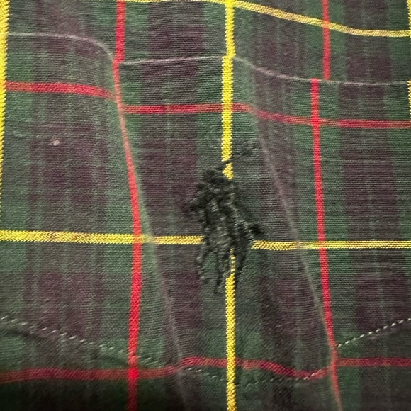 Vintage Polo Ralph Lauren Sz:M Long Sleeve Plaid 100% Cotton Button Down. - Picture 9 of 9
